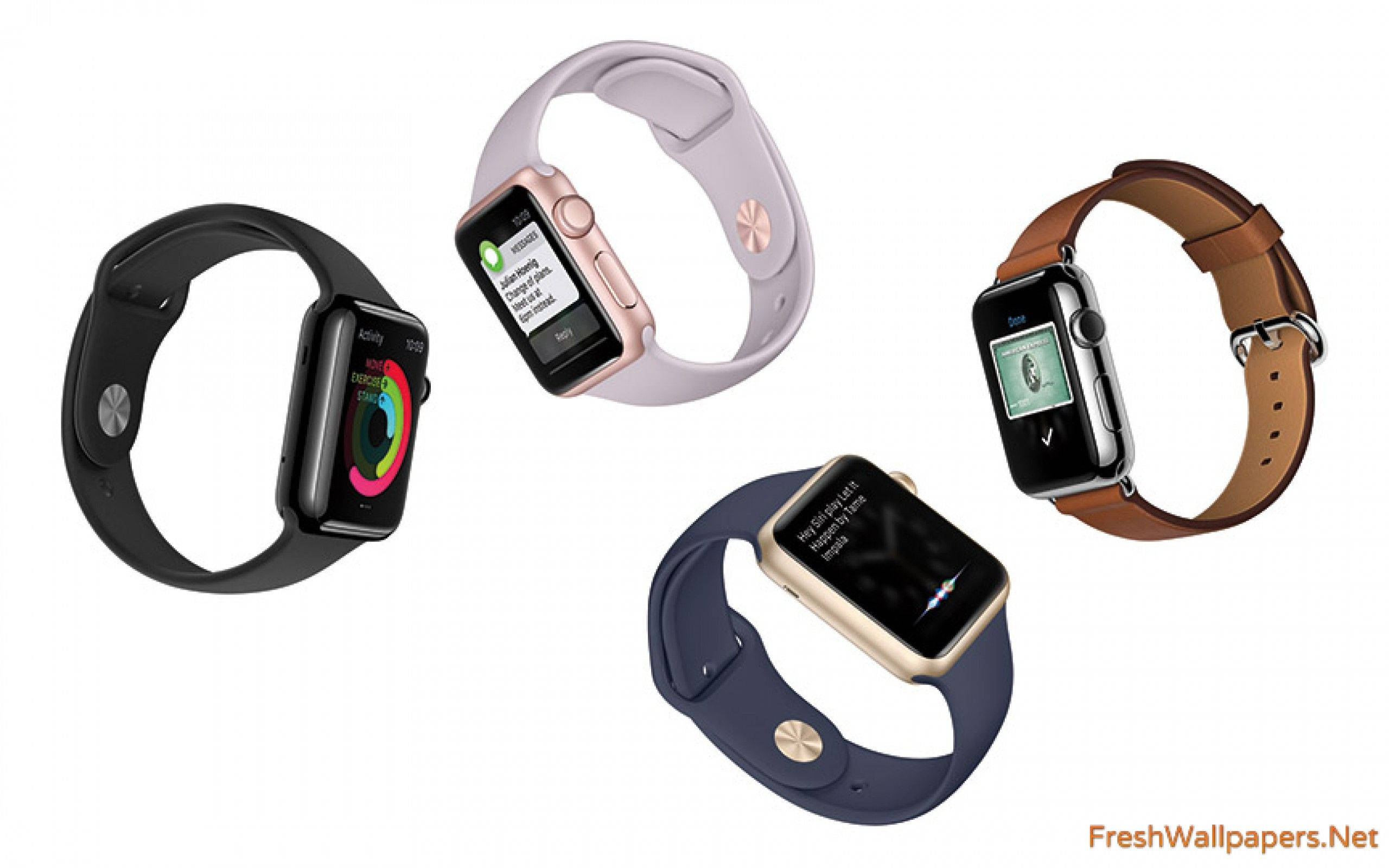 Увличаващ Apple Watch на показ Тапет
