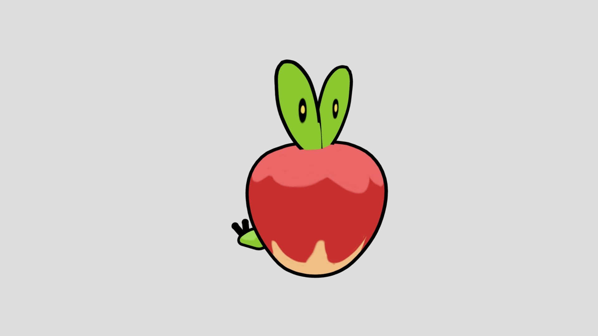 Applin върху светлосив фон Тапет