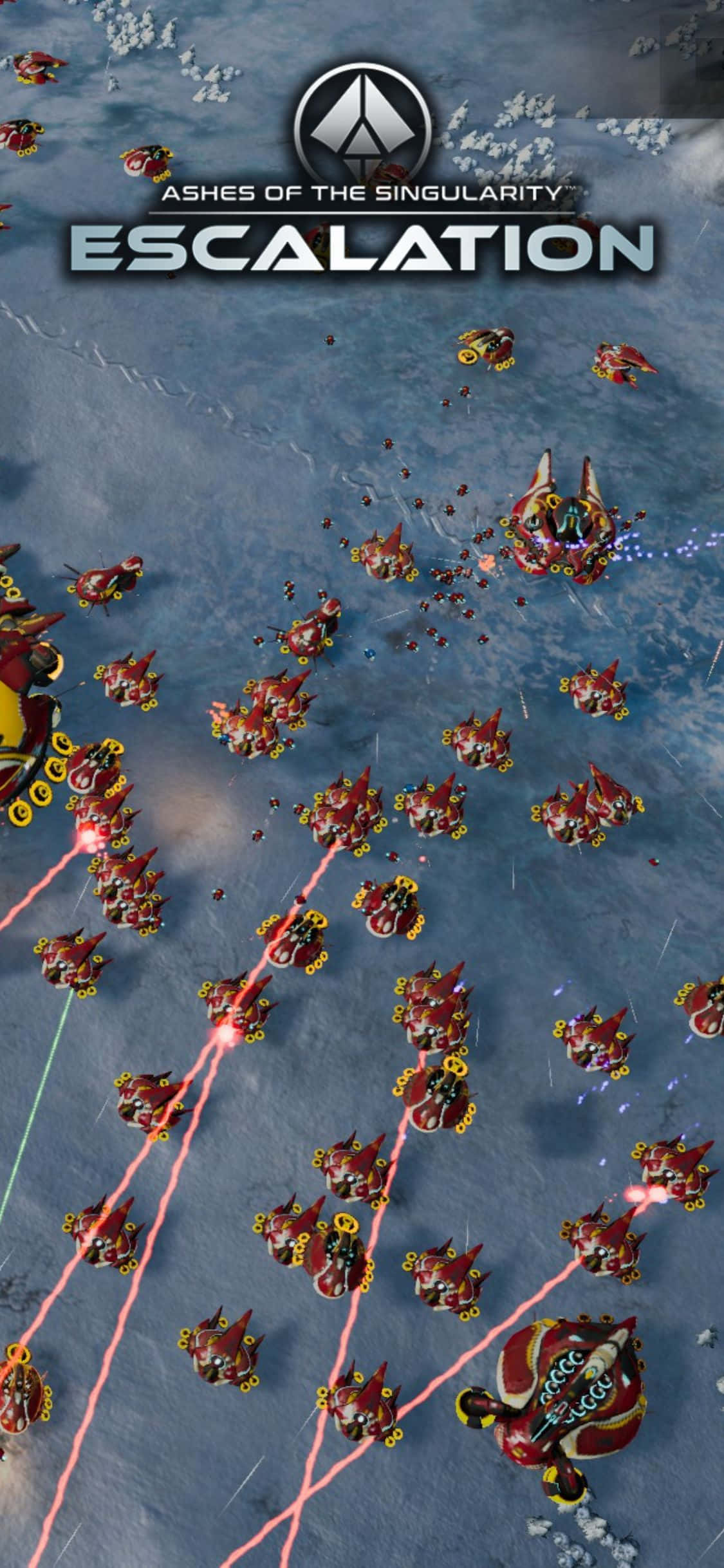 Наслаждайтес висококачествена графика от Ashes Of The Singularity Escalation на iPhone X Тапет