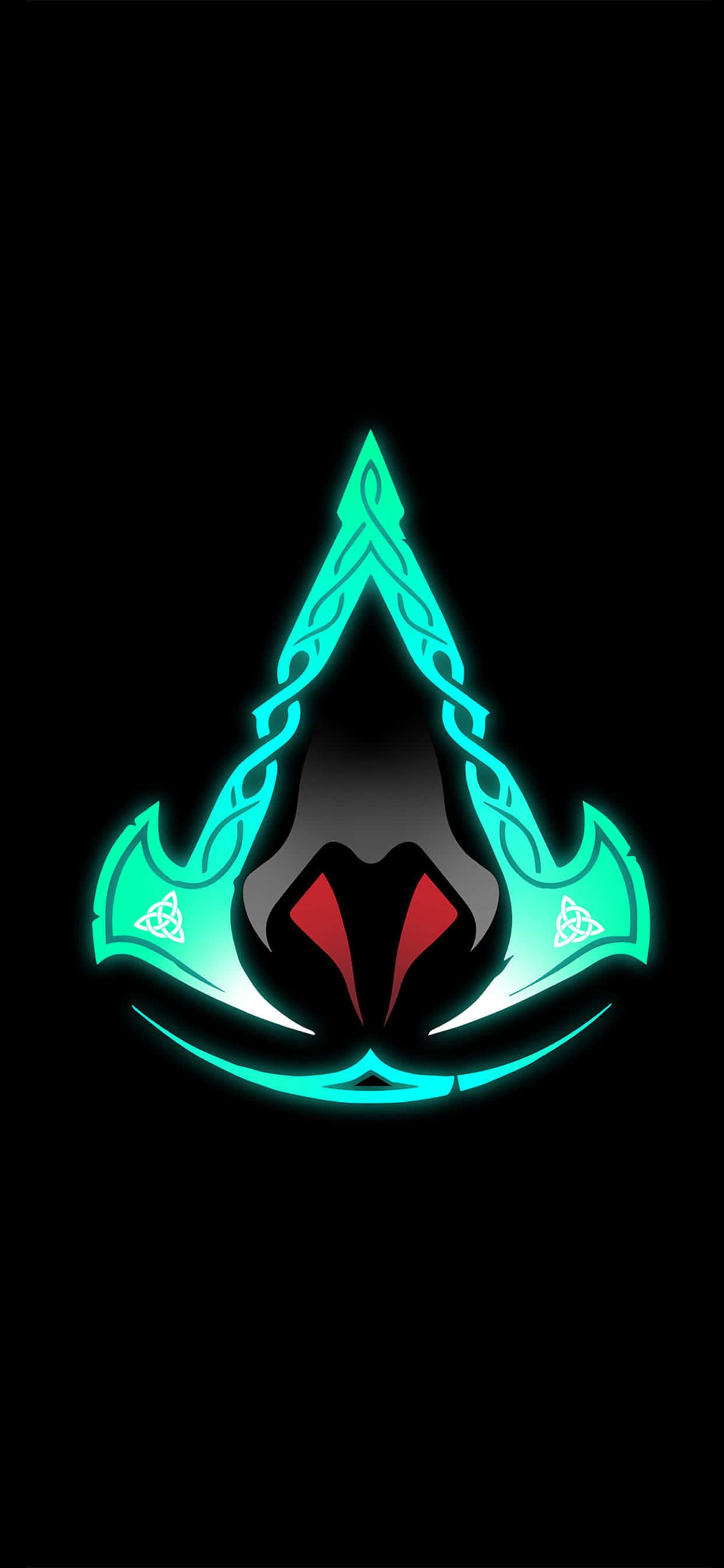 Лого Assassin's Creed iPhone Xs Max Assassin's Creed Valhalla фон Тапет