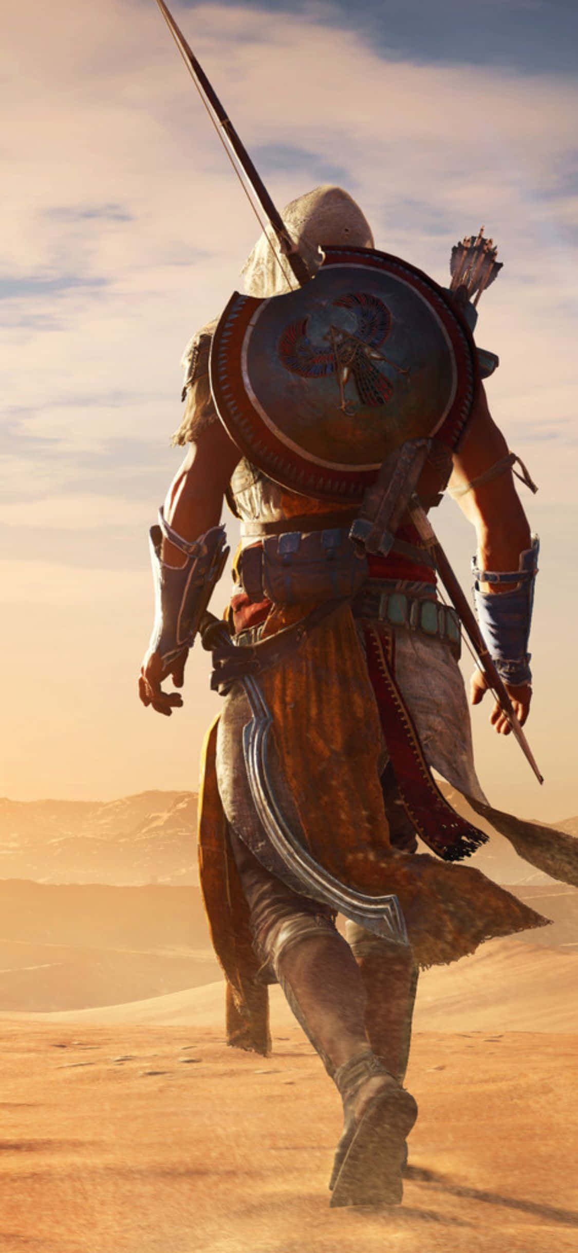 Изкачи на Великите Пирамиди в Assassin's Creed Origins на iPhone X! Тапет