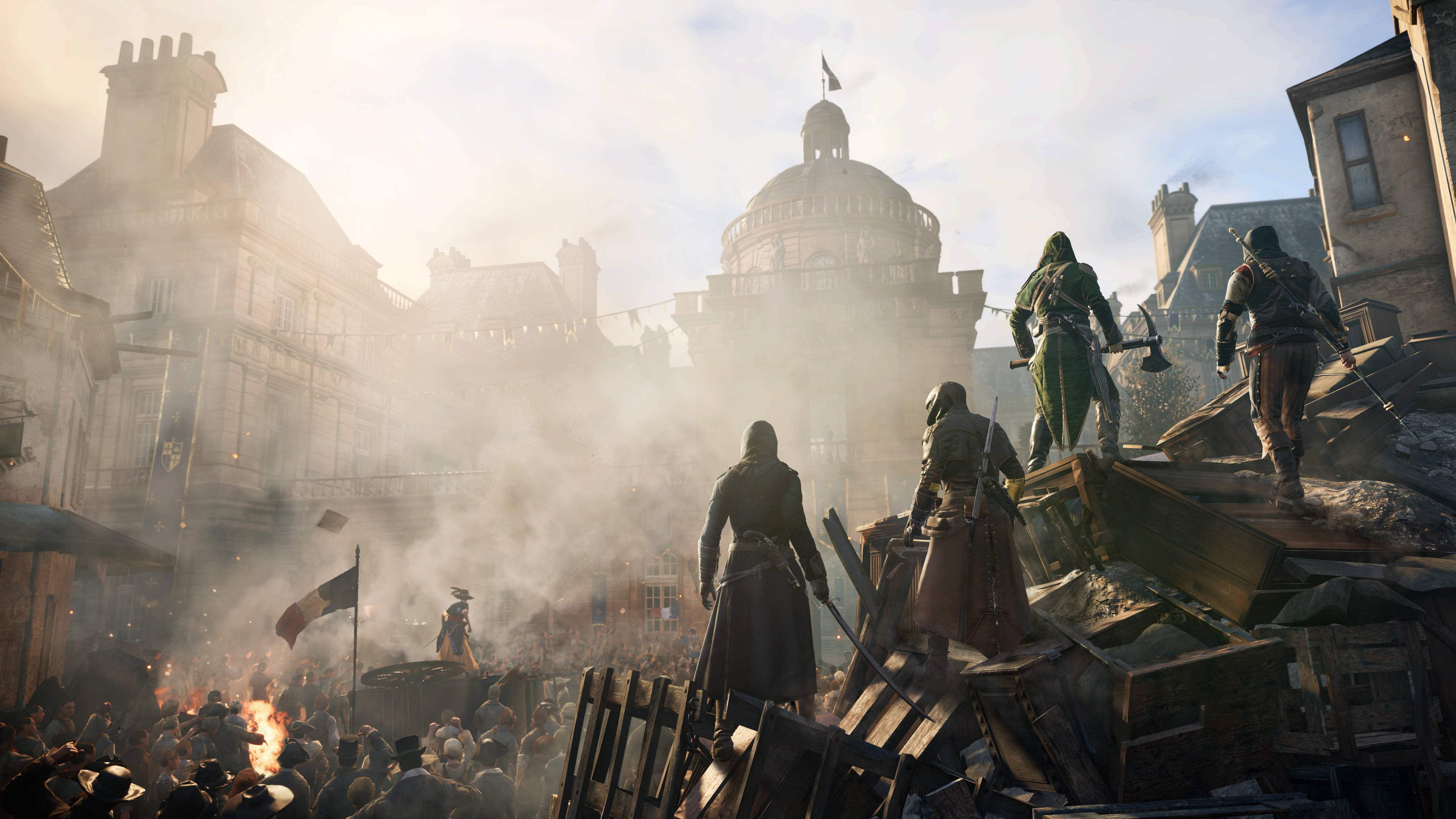 Assassin's Creed Unity Революция 4K Gaming Тапет