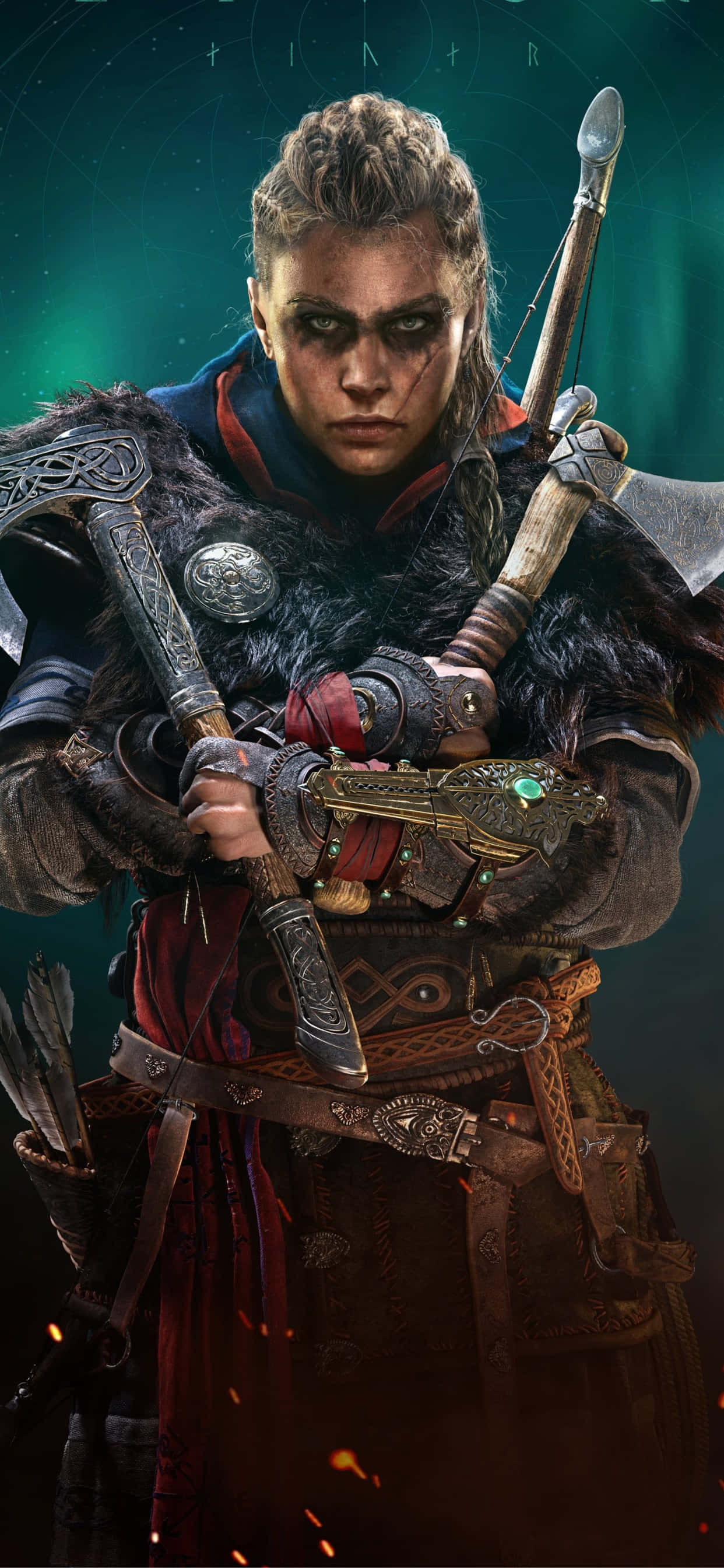 Епичен Assassin's Creed Valhalla Тапет за iPhone XS Max Тапет