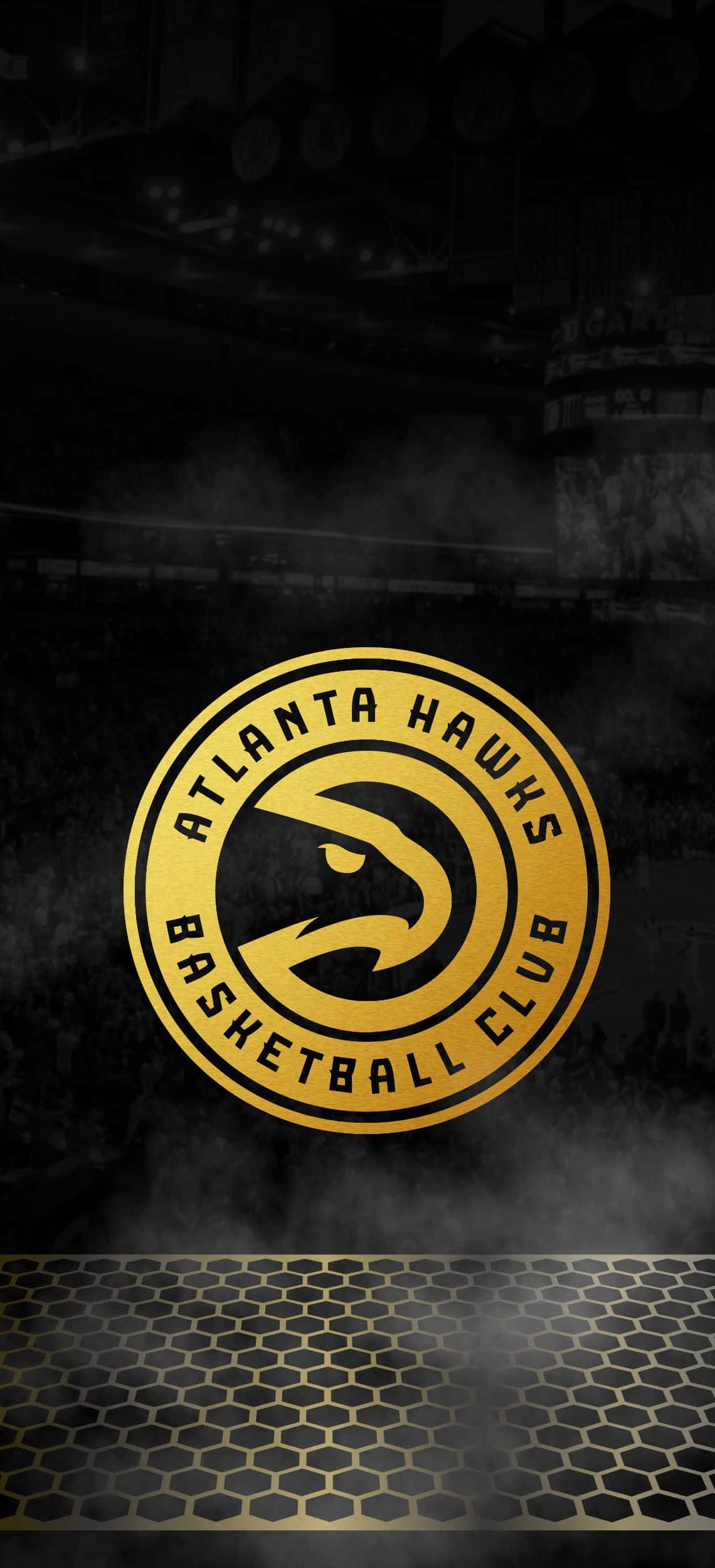 лого на баскетболния клуб Atlanta Hawks Тапет