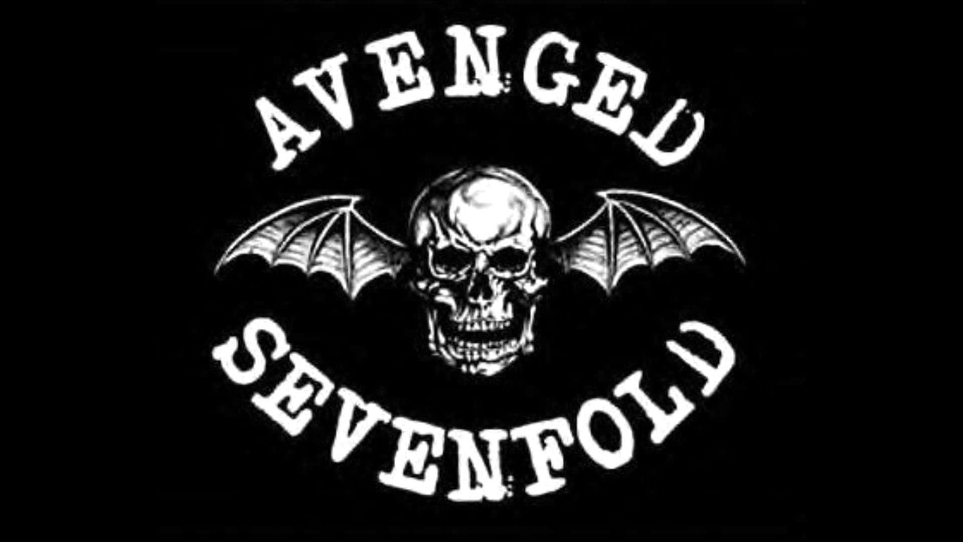 Avenged Sevenfold с летящ череп Тапет