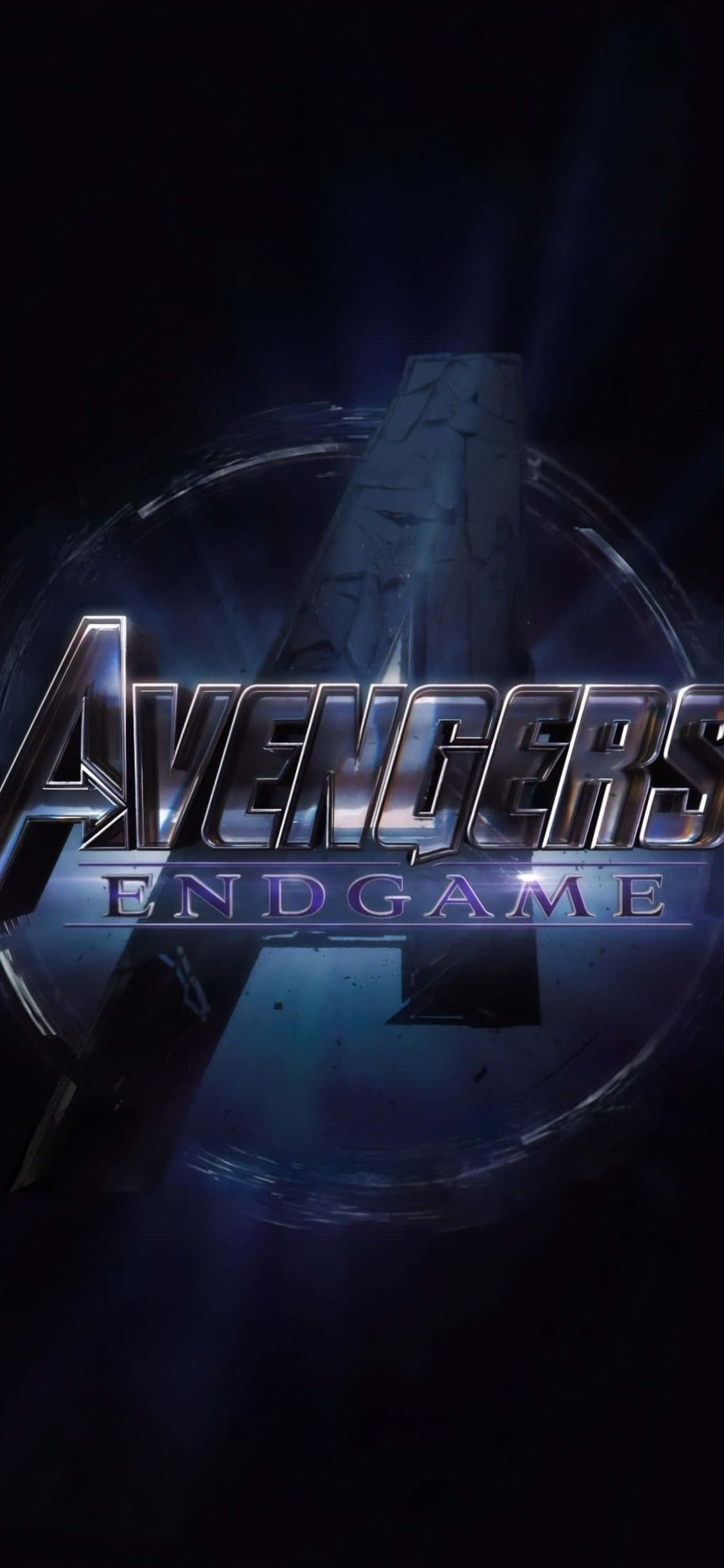 лого на avengers endgame на черен фон Тапет