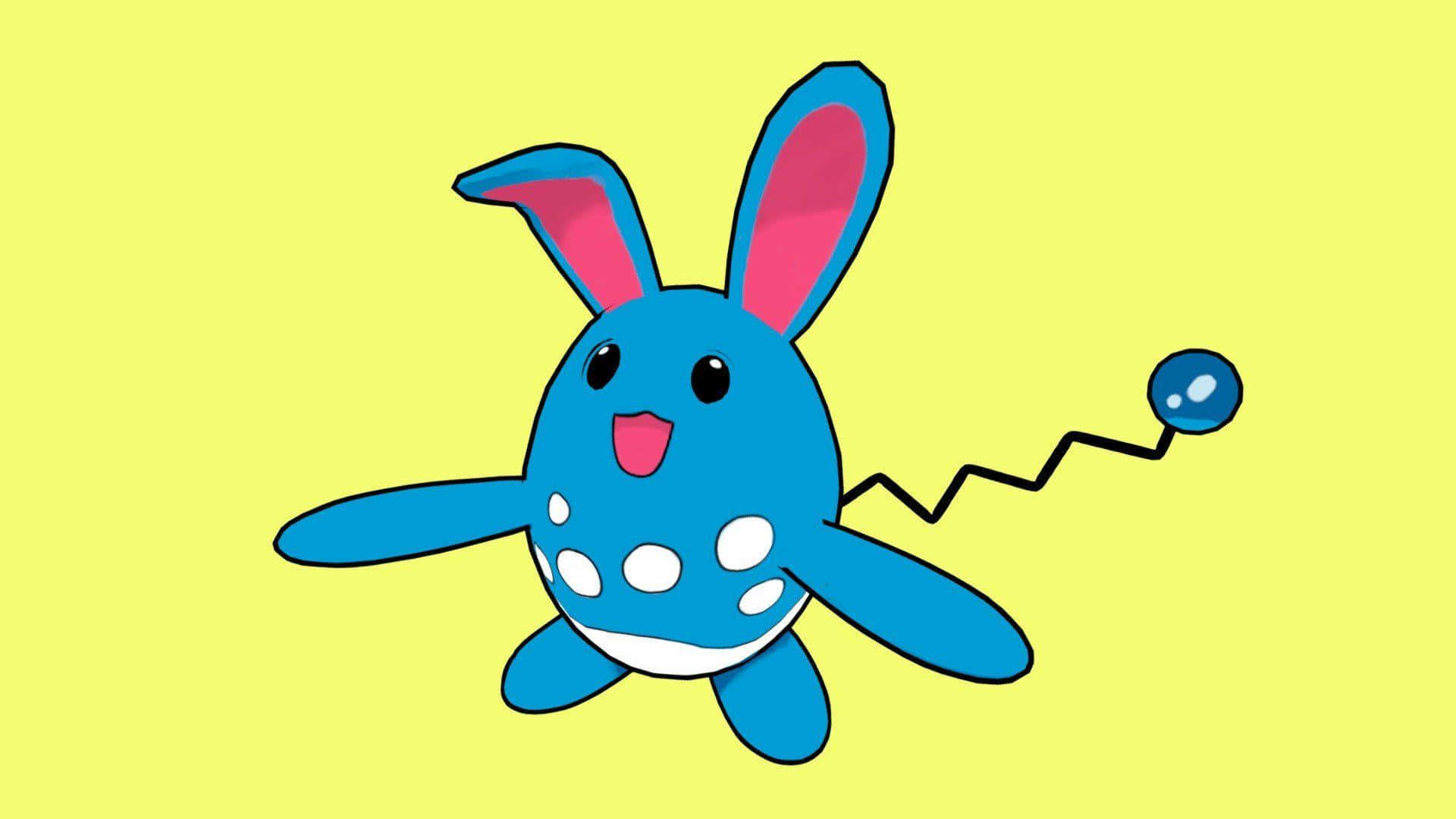 Azumarill жълт фон Тапет