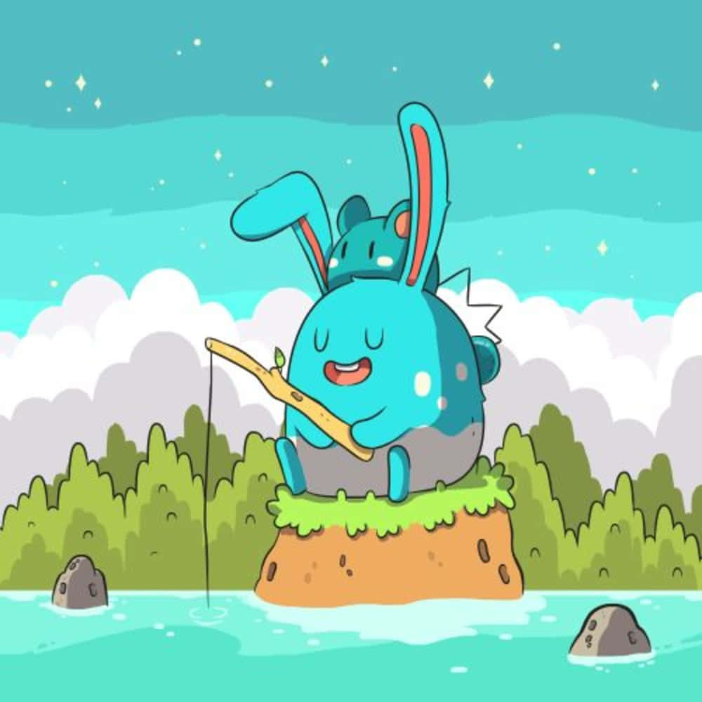 Azumarill риболов Тапет