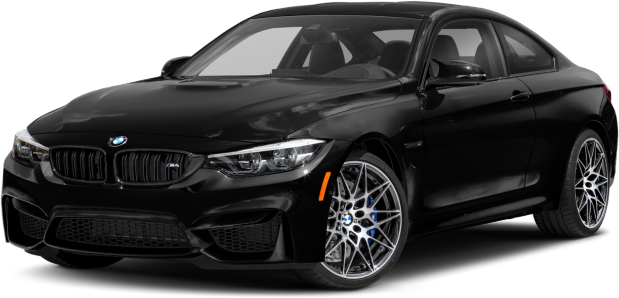 Черен B M W M4 Coupe отстрани Тапет