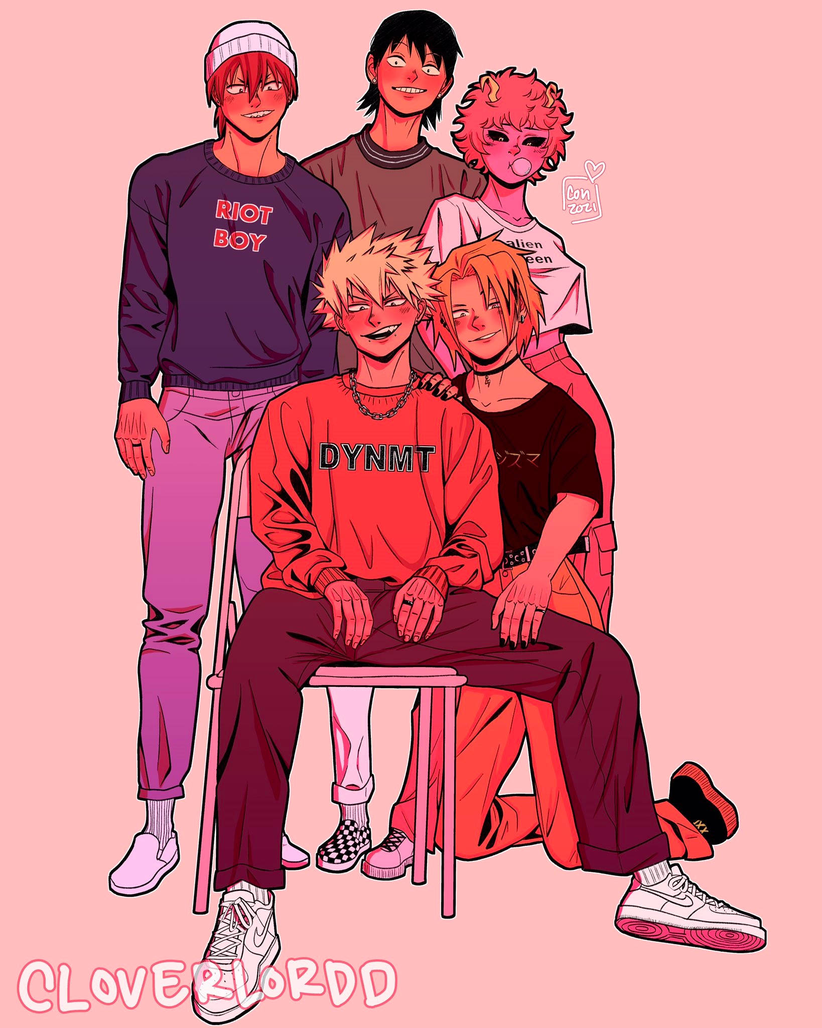 Розова естетика Bakusquad Тапет