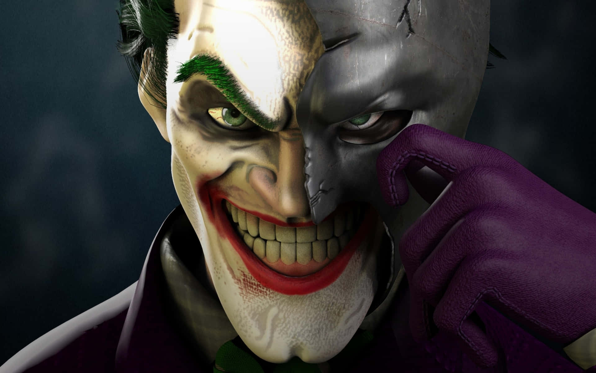 тапет с жокер от batman arkham knight Тапет