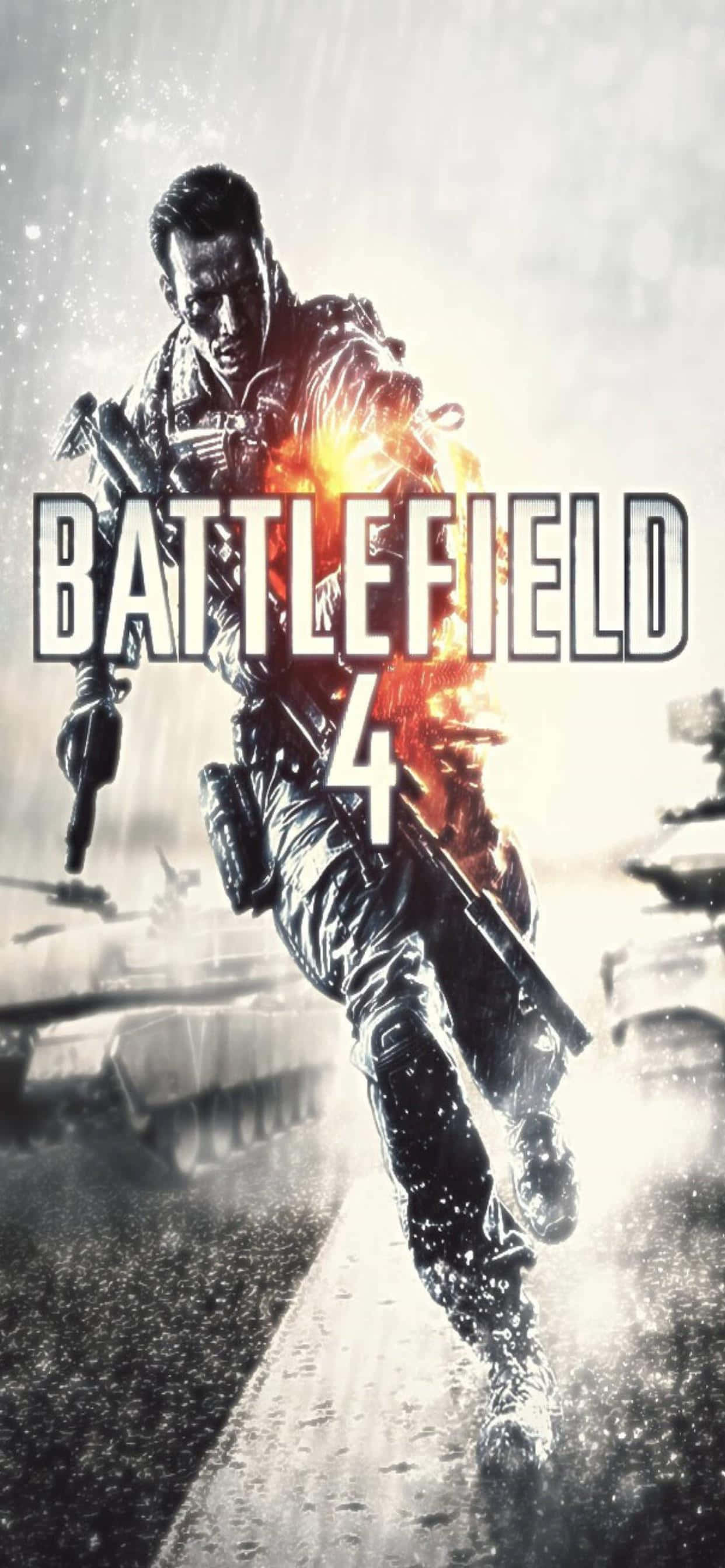 Потопете се в екшъна с Battlefield 4 на iPhone Xs Max Тапет