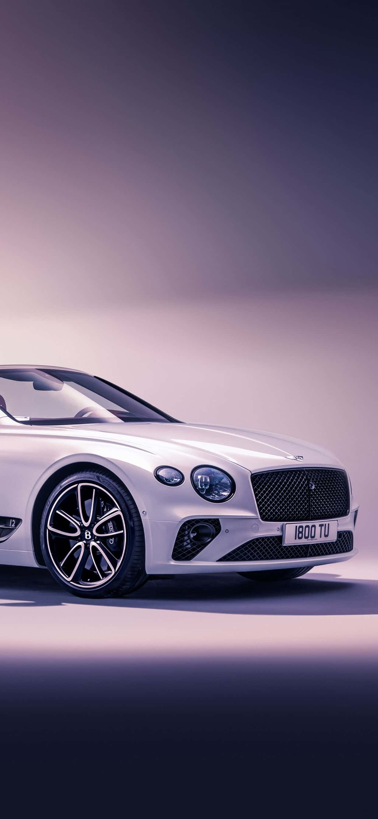 Страничен изглед на бял Bentley iPhone Тапет