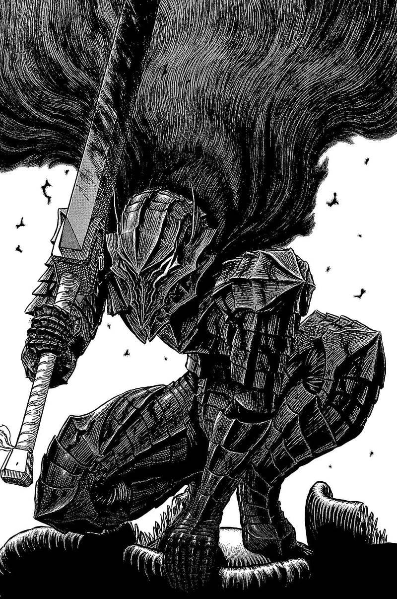 Гътс в пълна броня от Berserk Тапет