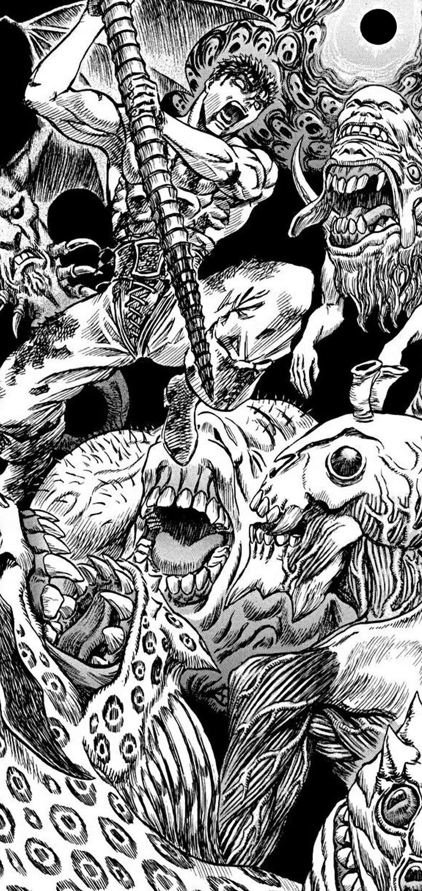 „Гатс, Черния Мечник от манга Berserk“ Тапет