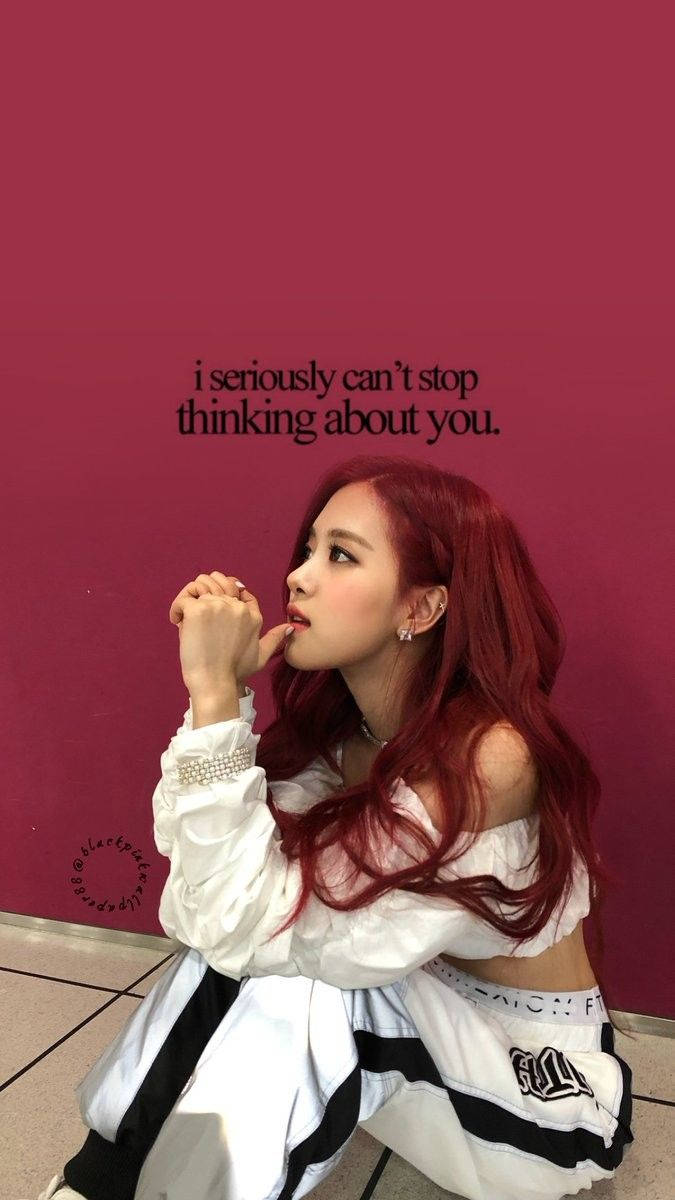Розе от Blackpink мечтае за специален човек Тапет