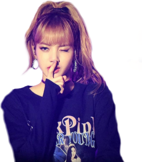 Поза за мълчание на член от Blackpink Тапет