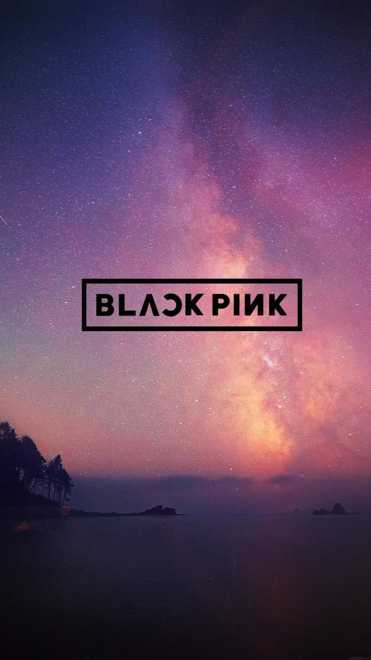 Футуристичното лого на корейската поп сензация Blackpink Тапет