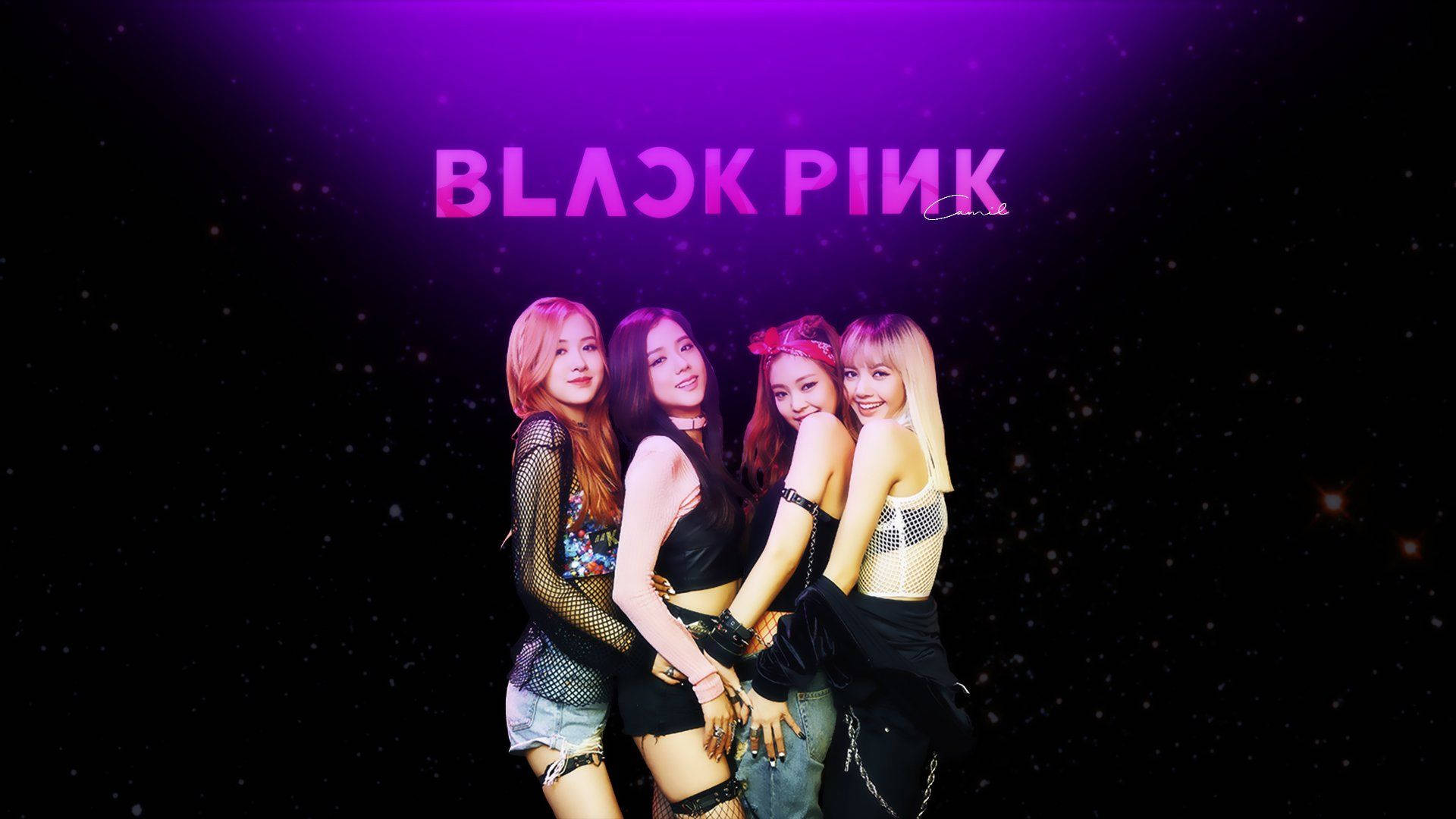 Blackpink – BLACKPINK галактическа тема Тапет