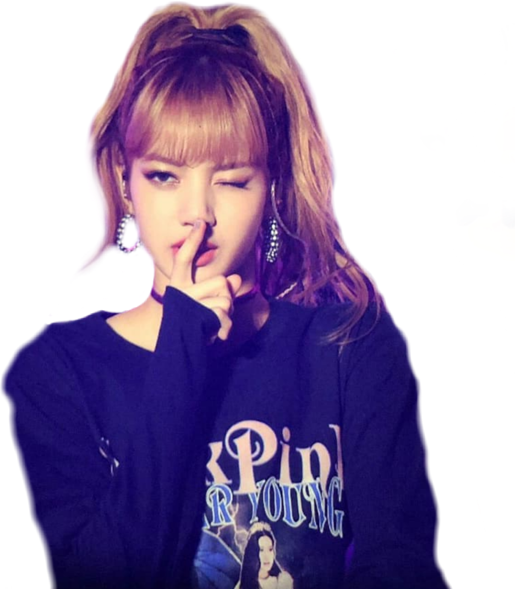Мълчалив жест на член на Blackpink Тапет