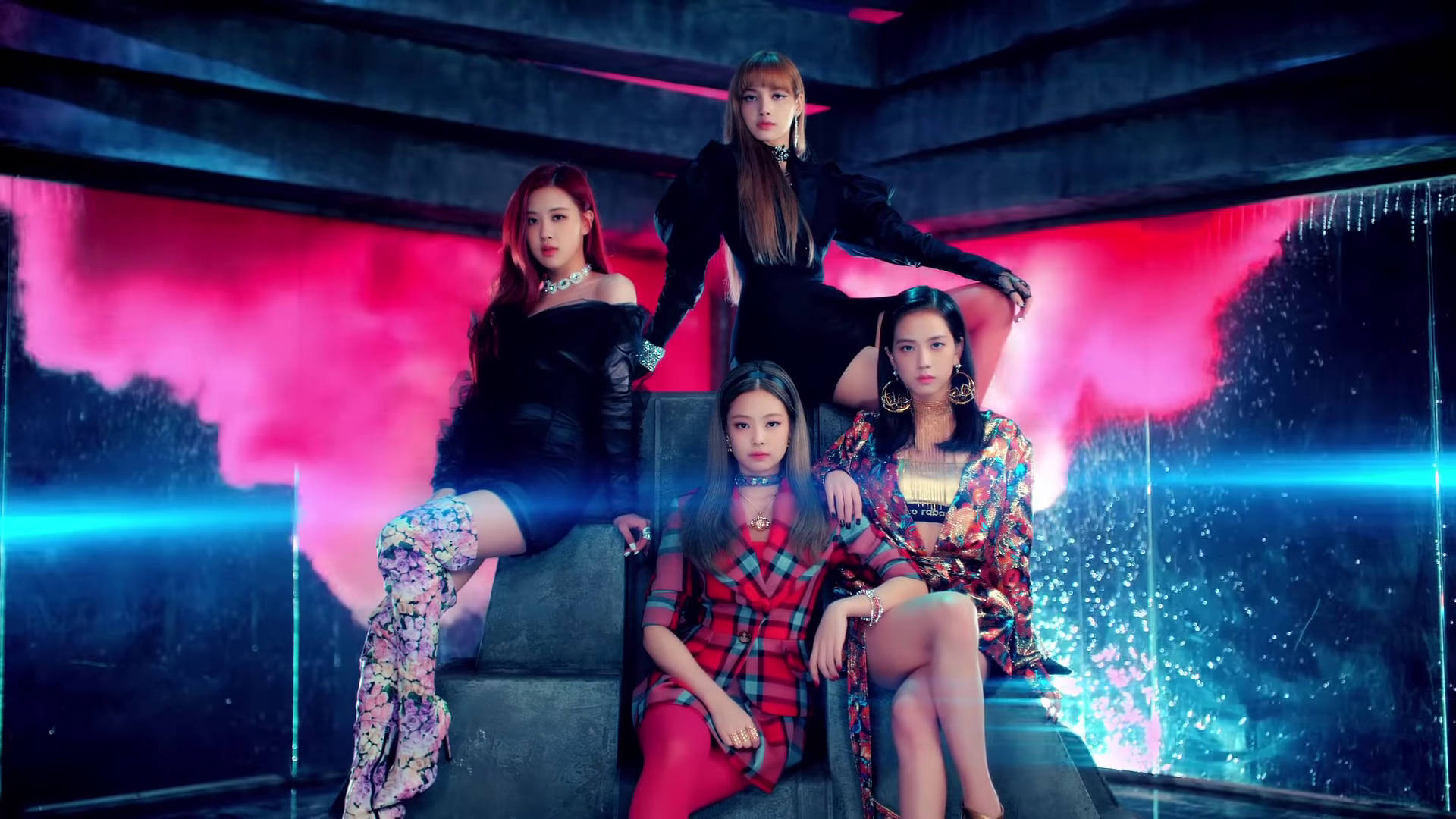 Blackpink момичетата живеят на високо ниво Тапет