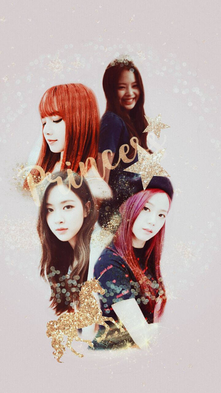 Blackpink членове Златна принцеса Тапет
