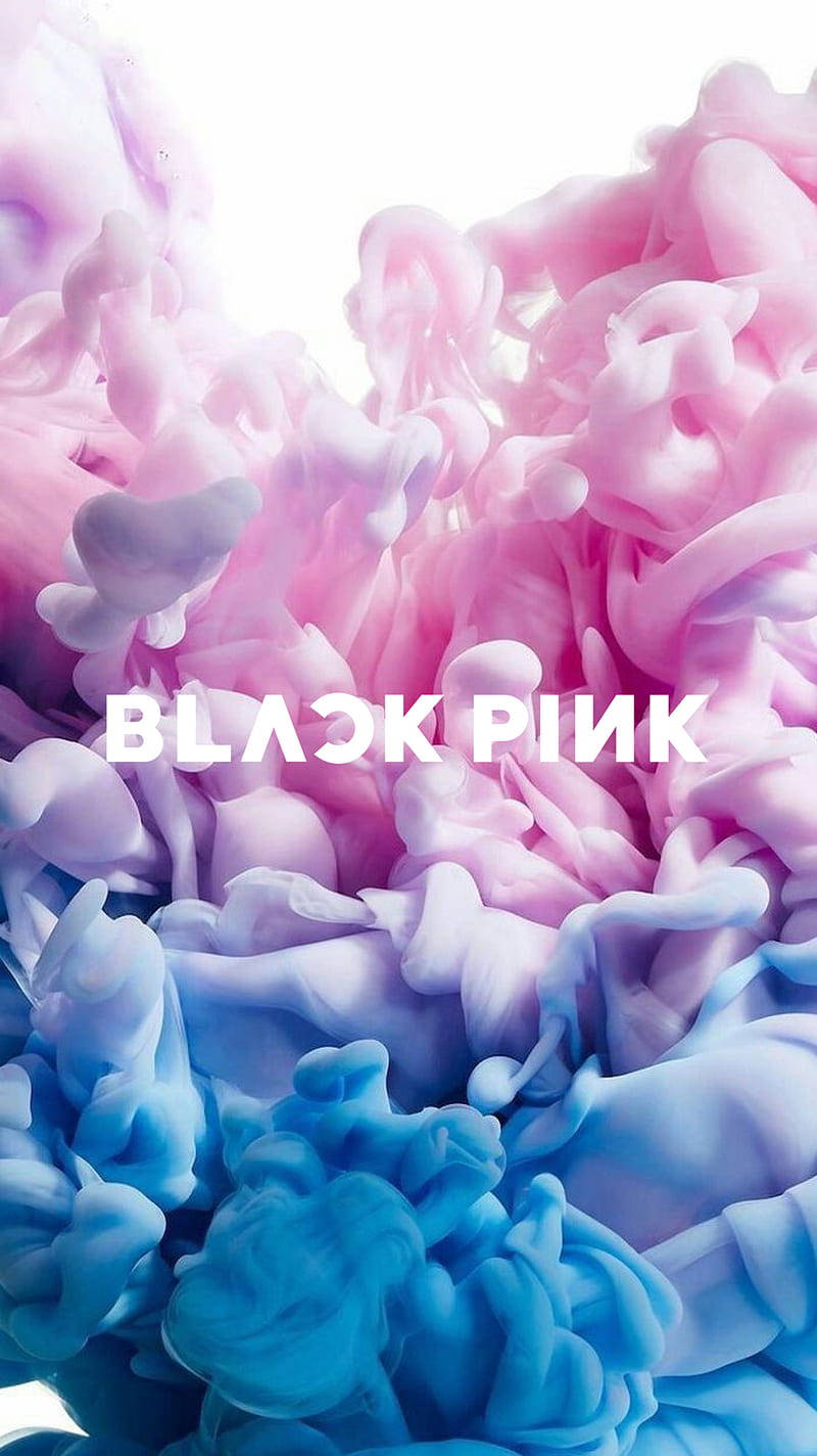 Blackpink Лого Пастелно Пушено Изкуство Тапет