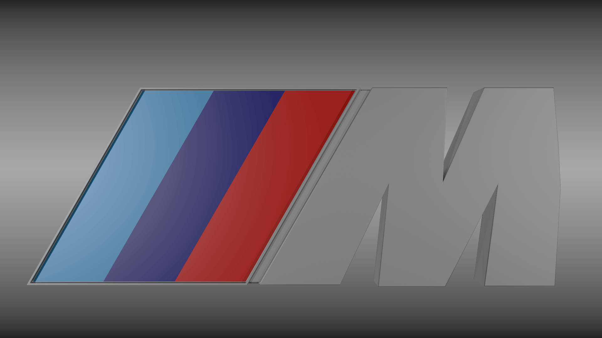 Лого на BMW M в сиво Тапет