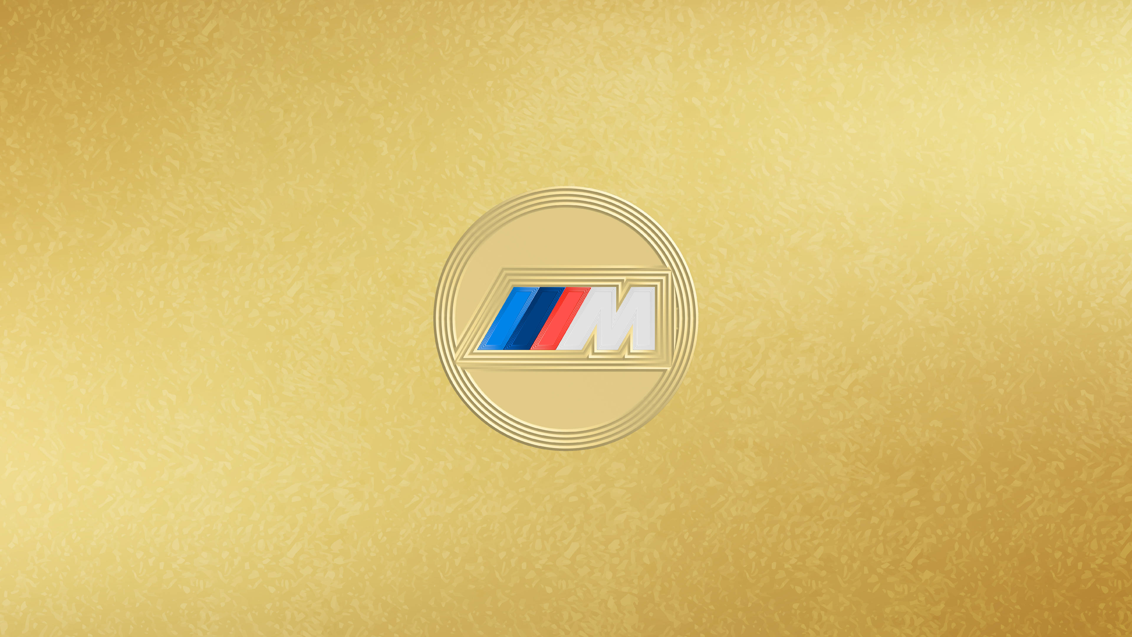 Златен логотип BMW M Тапет