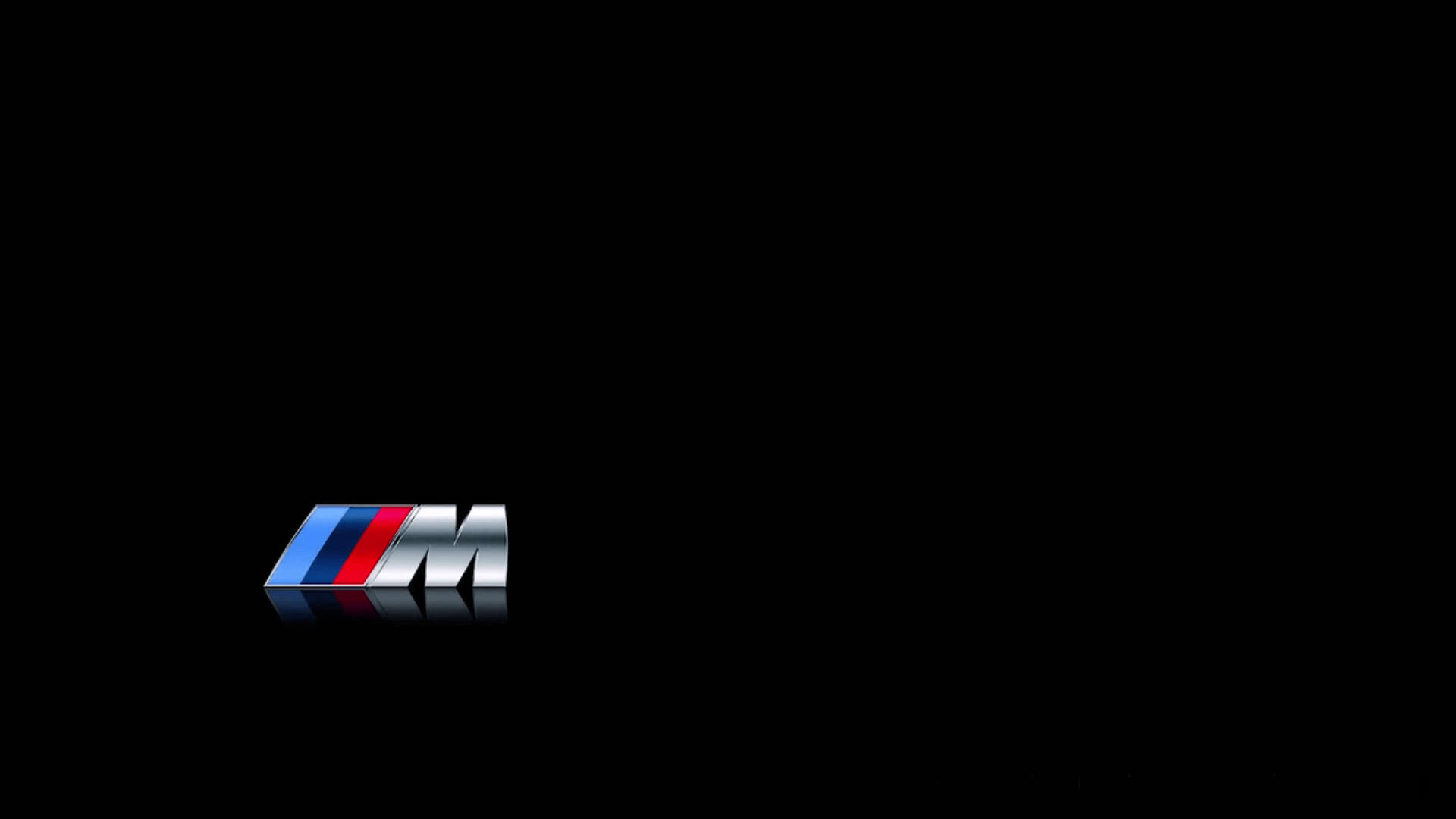Просто черно лого BMW M Тапет