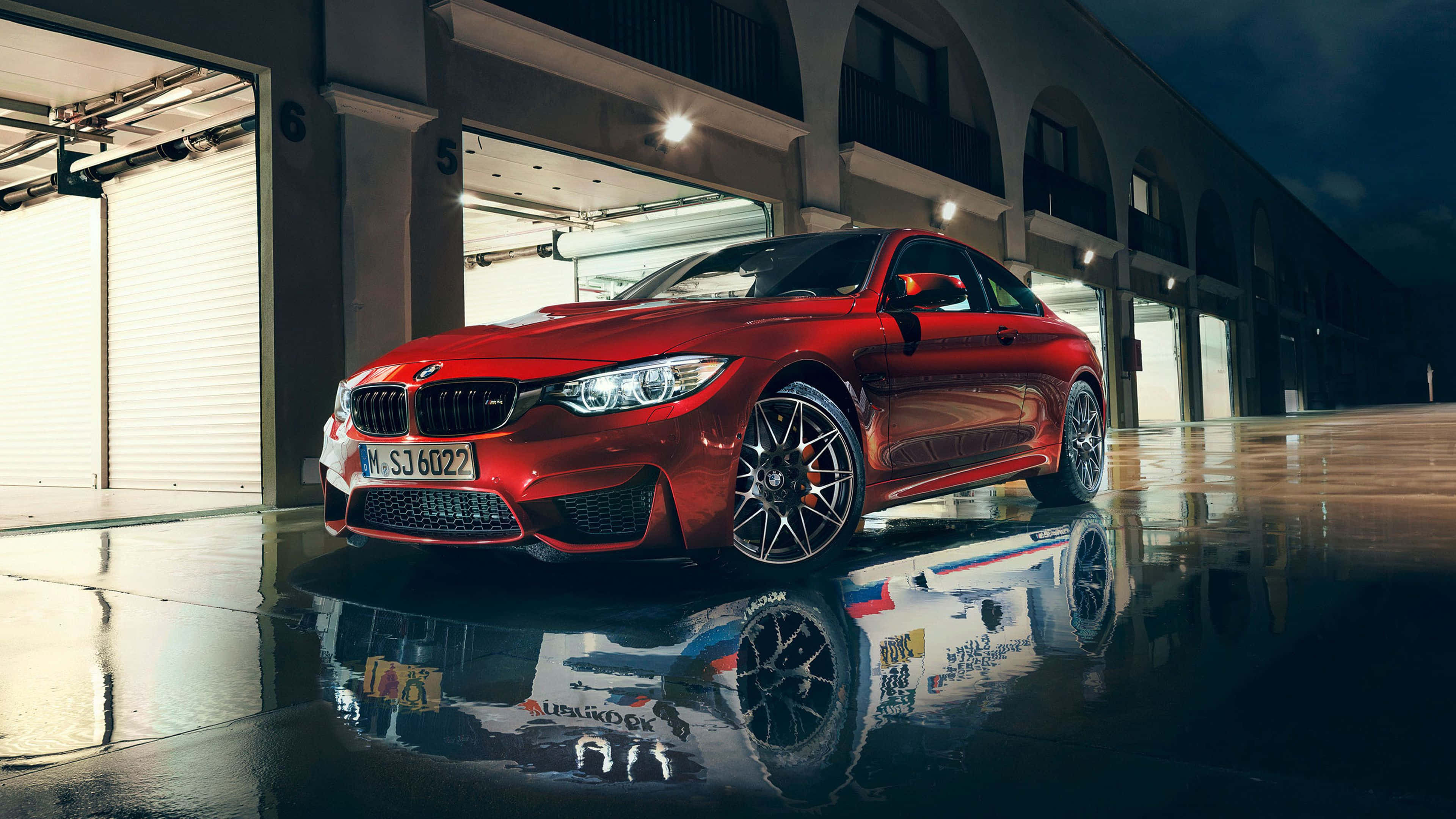 Червено бяло готино BMW Тапет