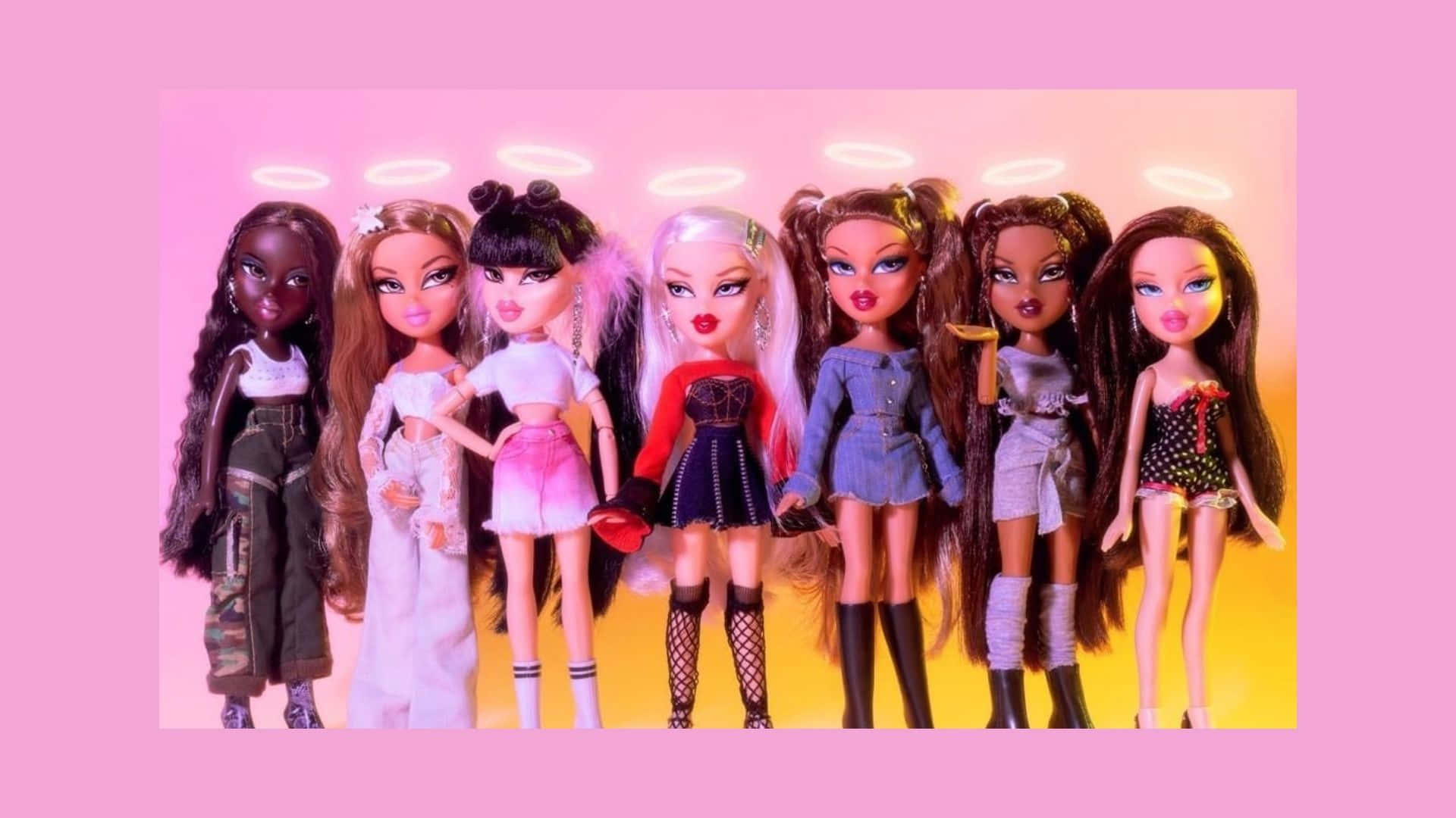 Насладете се на стила с естетиката на Bratz Тапет