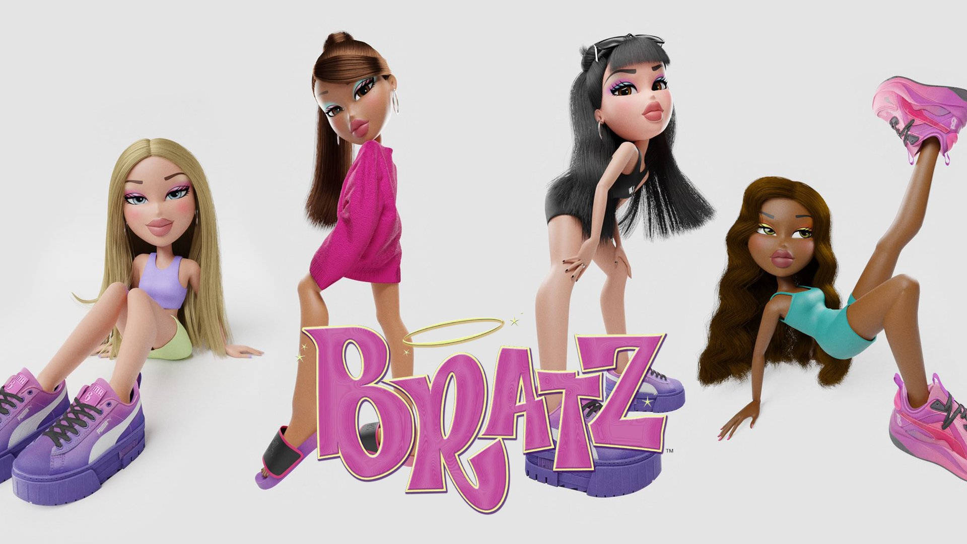 Естетични обувки на Bratz в сладък стил Тапет