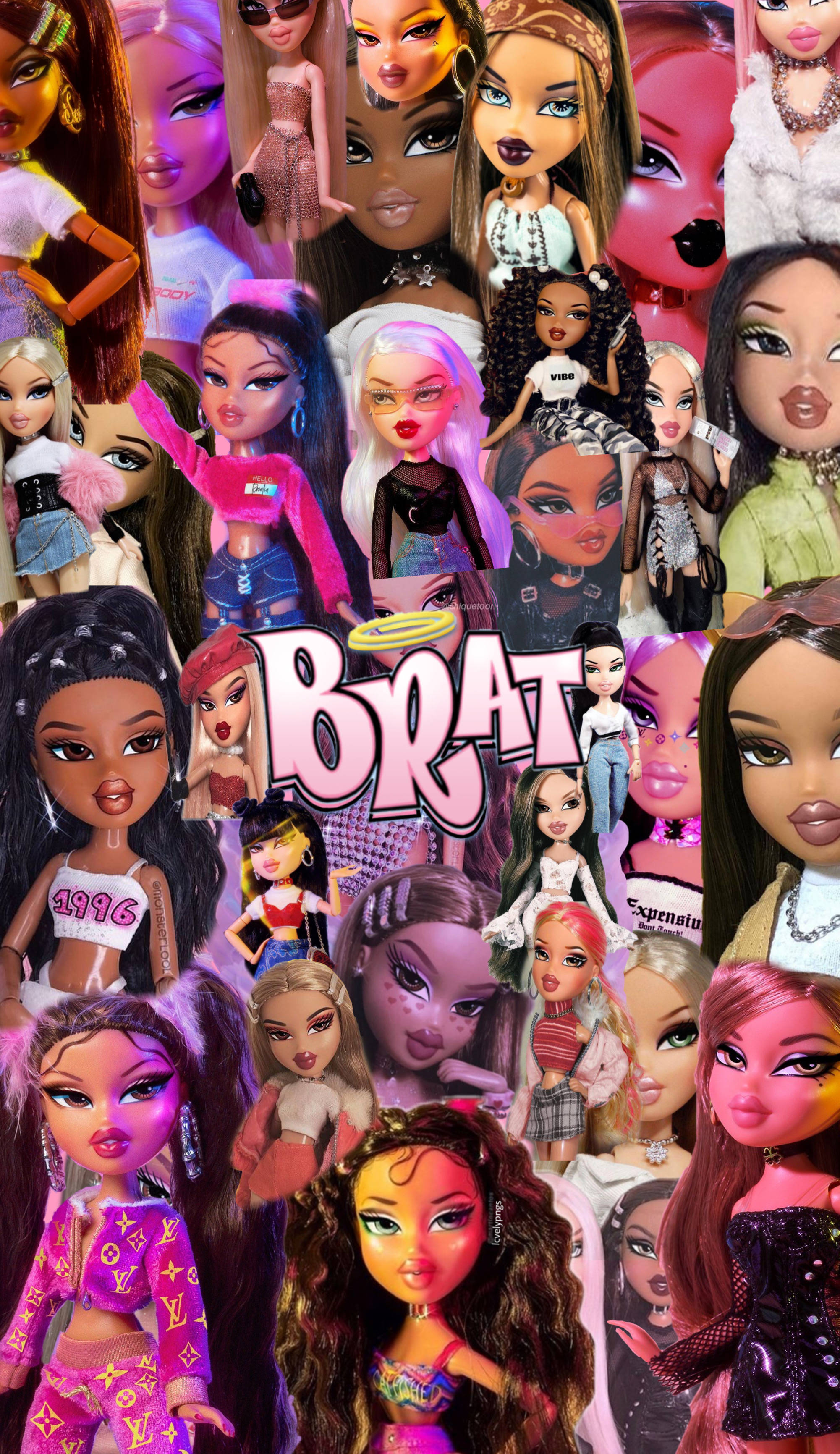 Bratz Естетика Модни Кукли Тапет