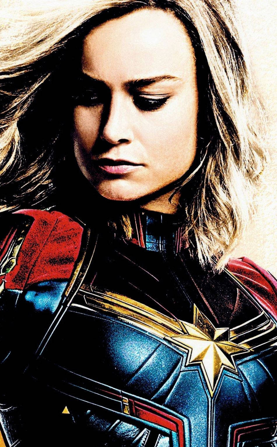 Brie Larson Captain Marvel iPhone Тапет