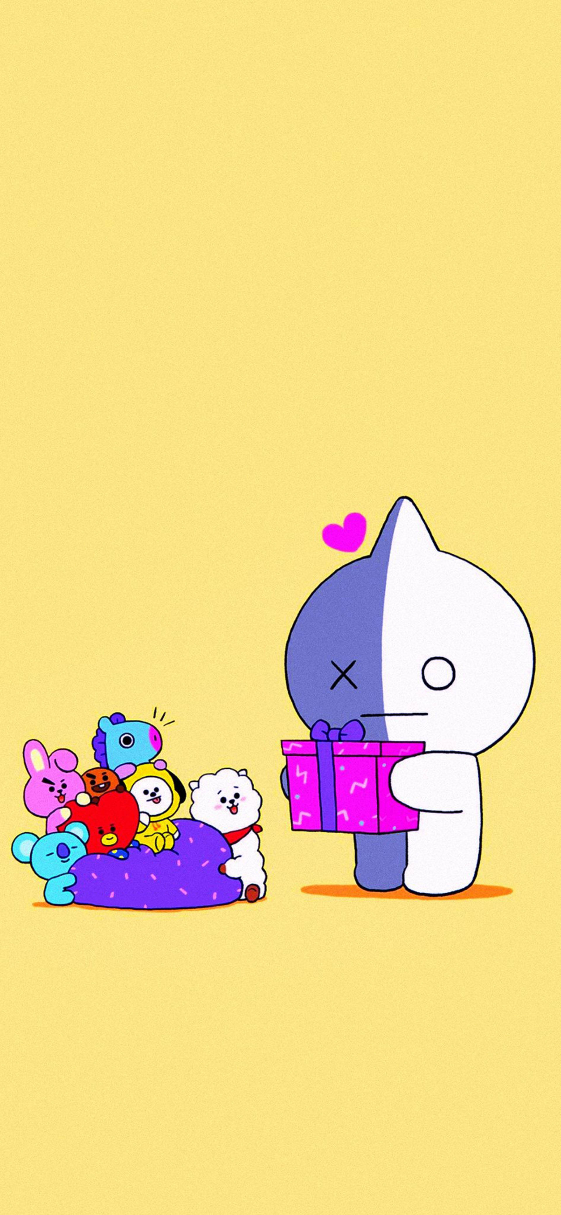 Ван BT21 подарък Тапет