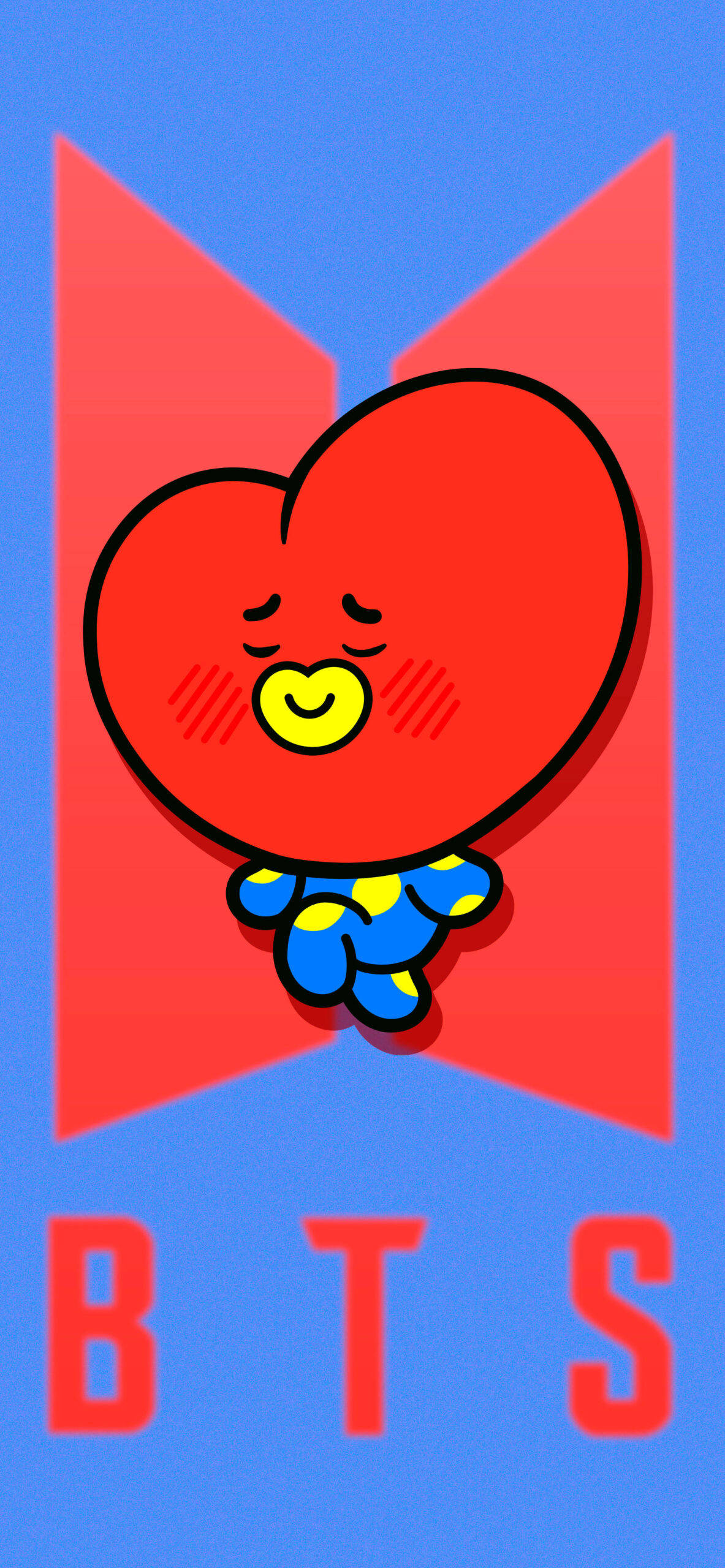 BT21 Tata на логото на BTS Тапет