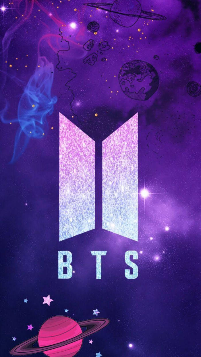 Галактическо лого на BTS с планета Тапет