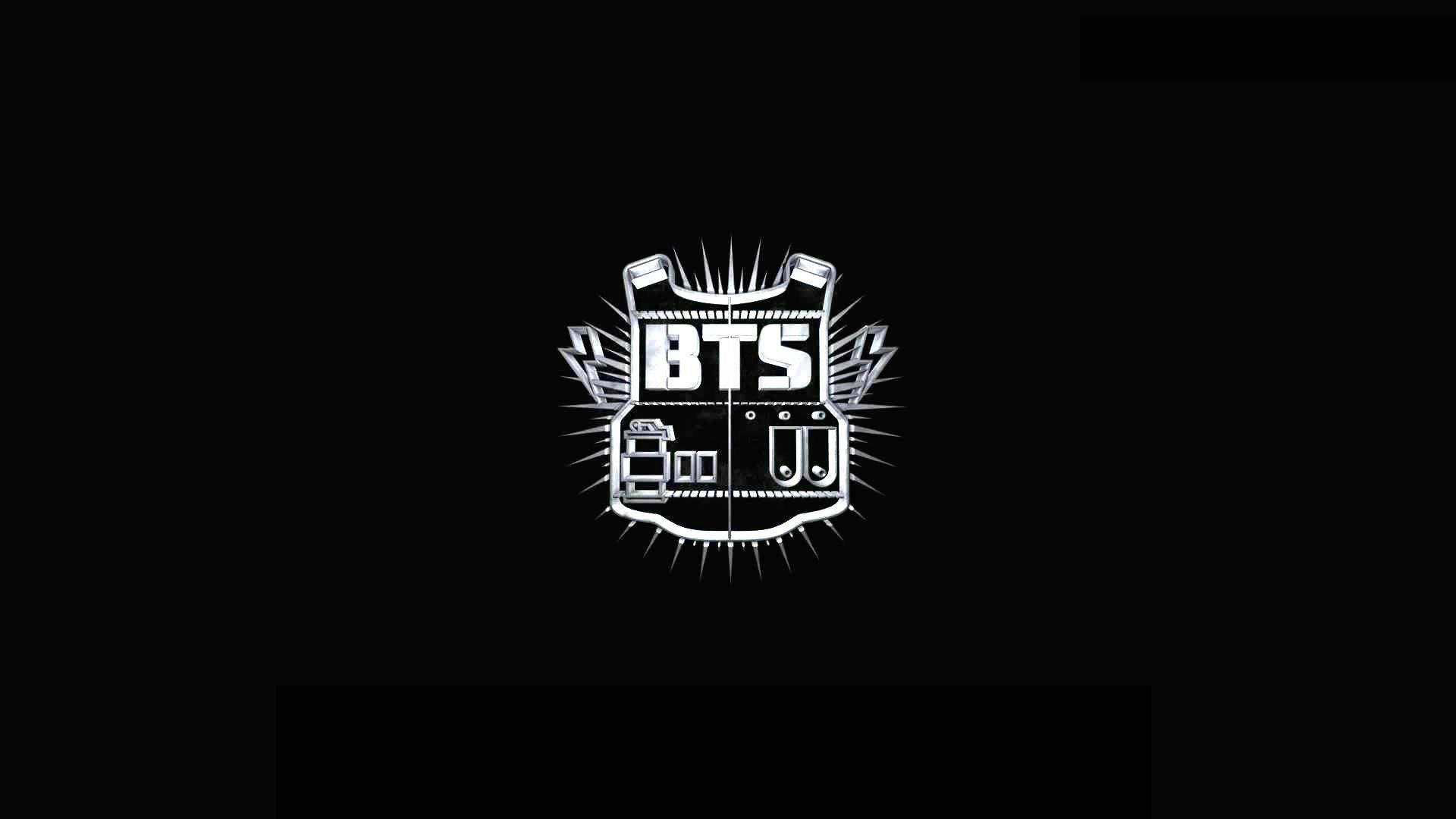 BTS Лого на бронежилет за лаптоп Тапет