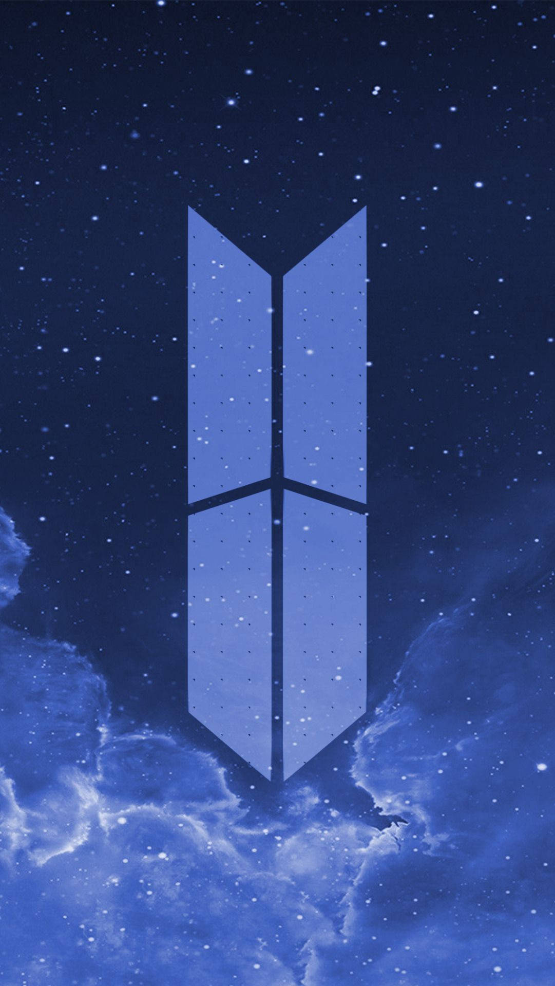 Синьо лого на BTS Тапет