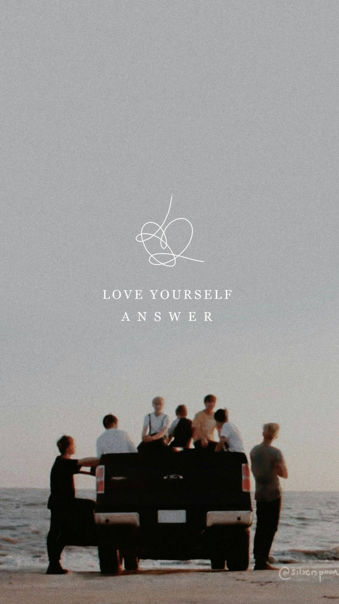 Естетичен BTS на плажен пикап Тапет