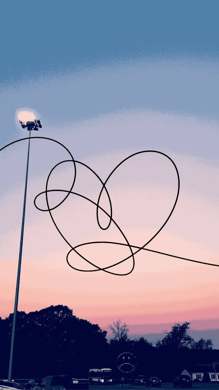Люби себе лого BTS Естетика Тапет