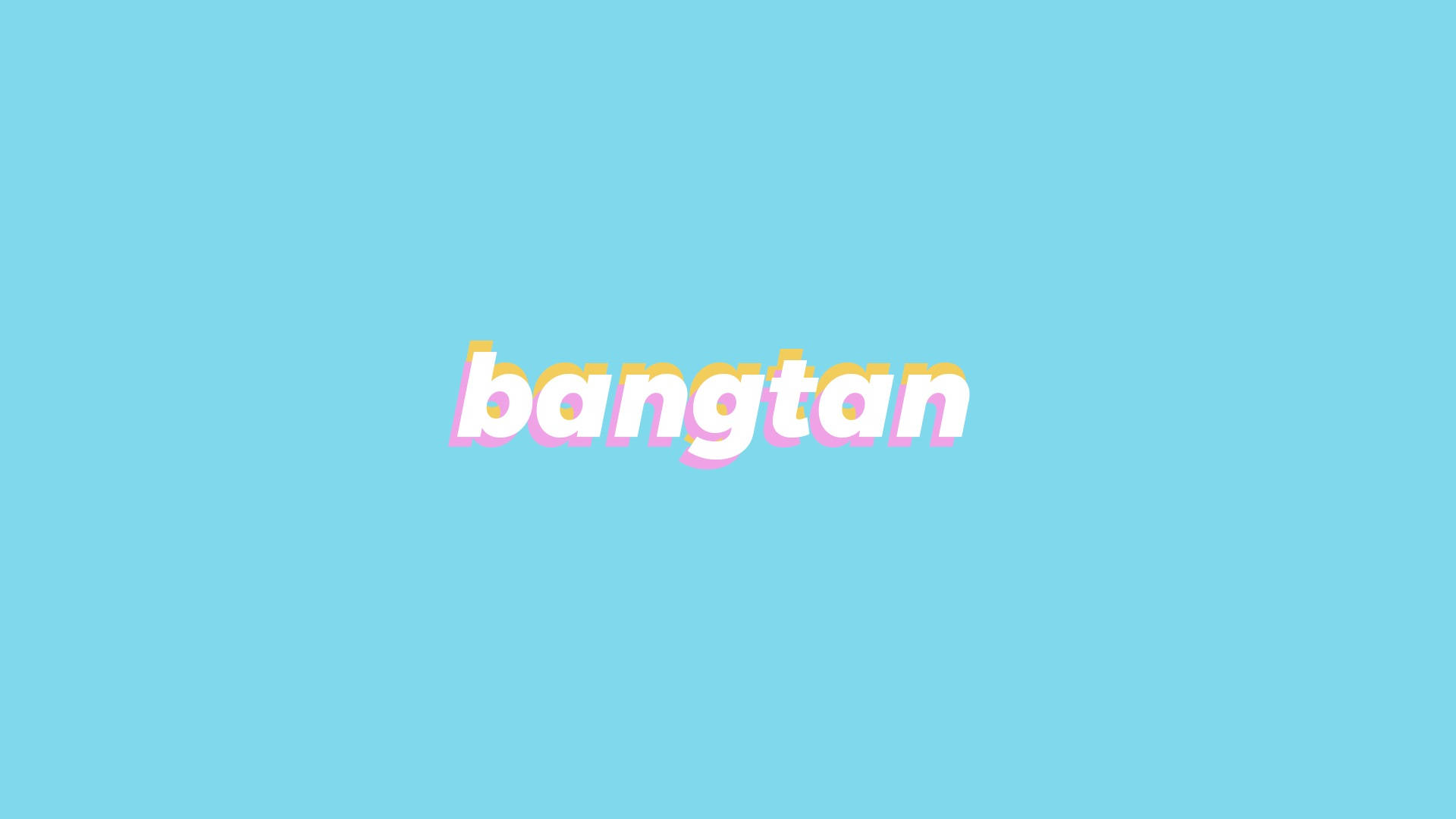 BTS Bangtan на син лаптоп Тапет