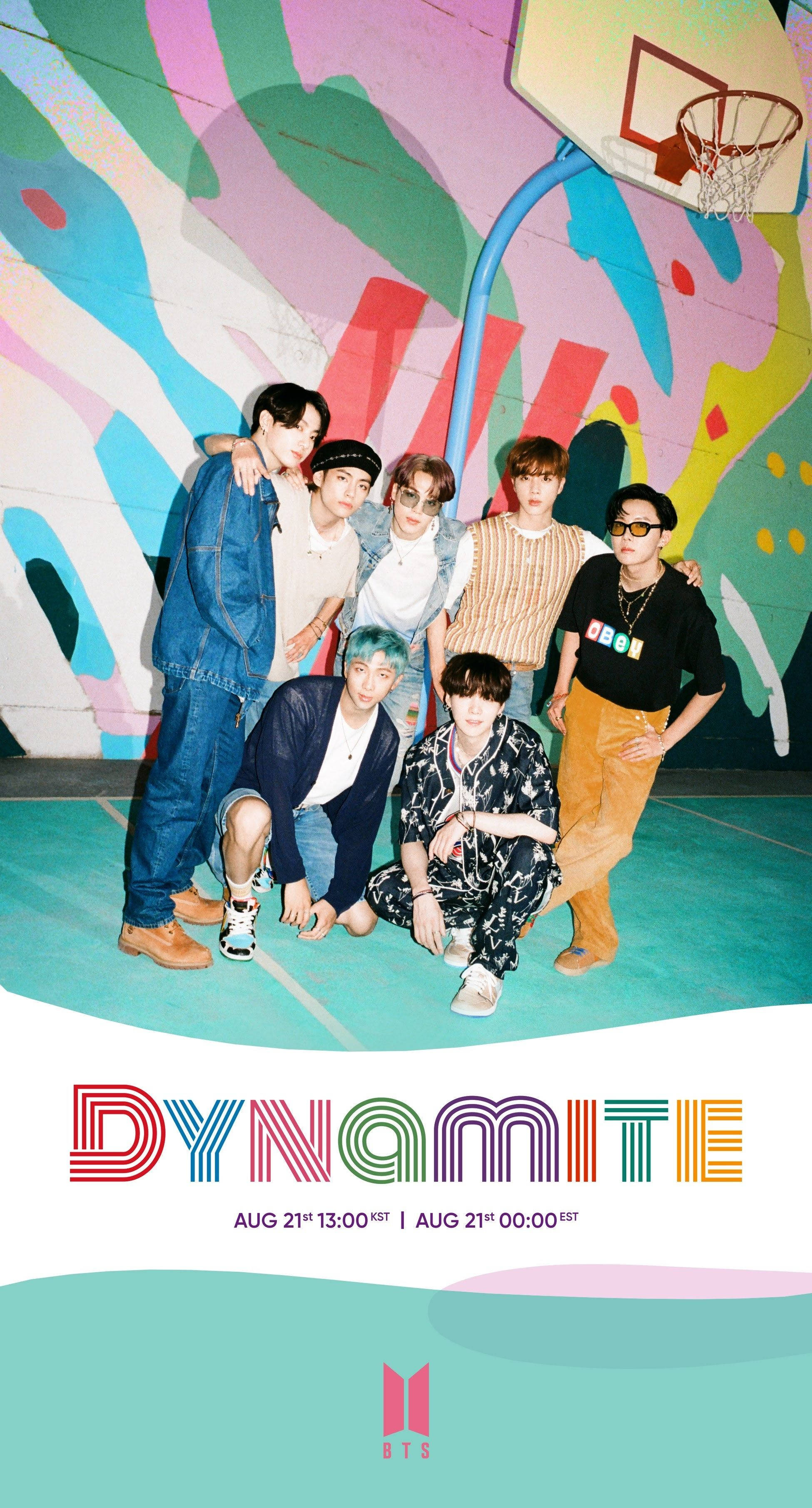 Официална дата на издаване на BTS Dynamite Тапет