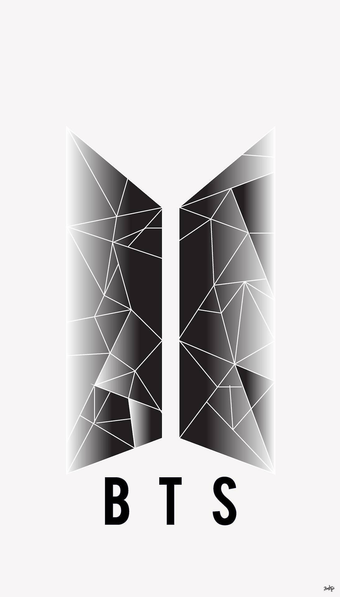 Абстрактно лого на BTS Тапет