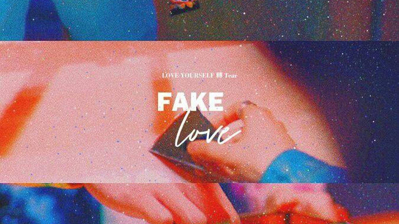 BTS Fake Love на зърнист кадър за лаптоп Тапет