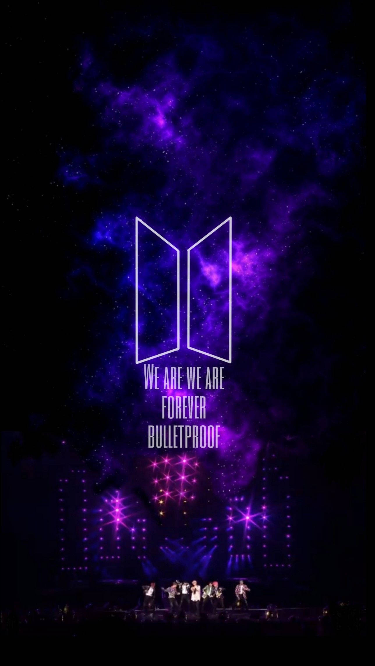 Лого на BTS Forever Bulletproof Тапет