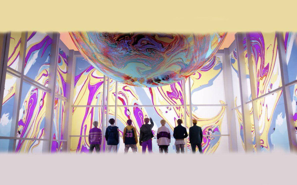 BTS течен мрамор тапет за десктоп Тапет