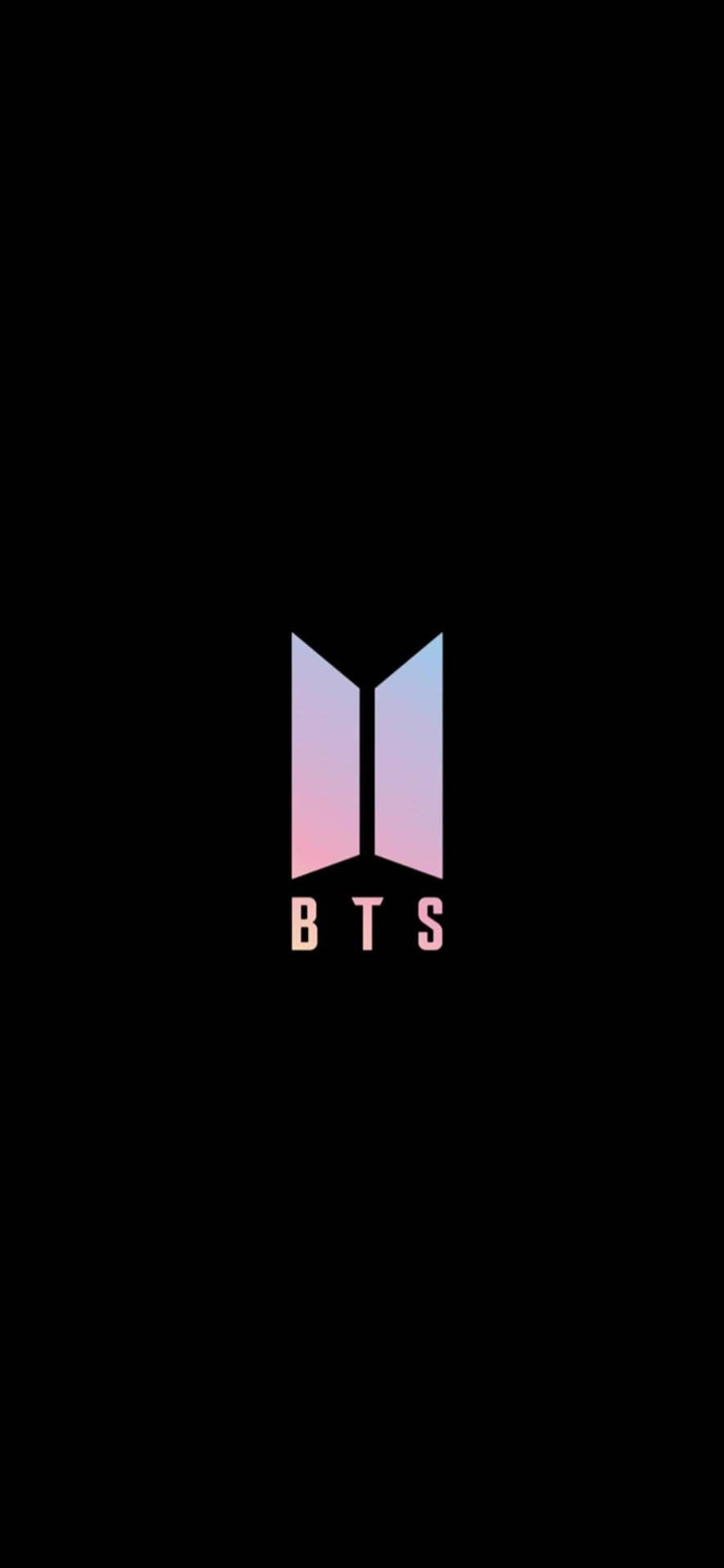 Минималистично розово лого на BTS Тапет