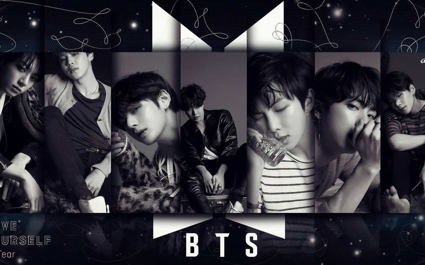 BTS Лого за Love Yourself Tear Тапет
